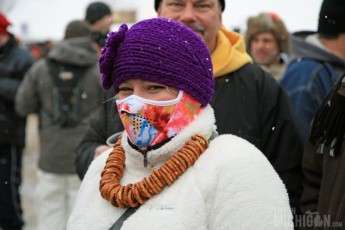 Colorful face gear to keep warm