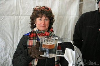 Angie with super cool ice mug