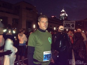 Jeff getting psyched for his first marathon!