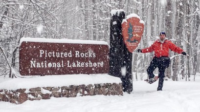 Pictured Rocks Snowshoe - U.P. Winter - 2014 - 24