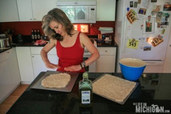 Prepping the crust