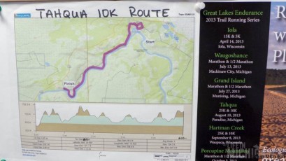 10k map - Race officials say its the hardest 10k in Michigan