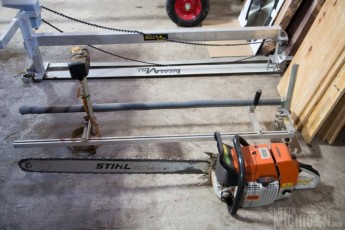 The original mill - a portable chain-saw rig