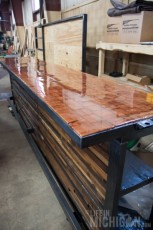 New bar made from recycled 2x4