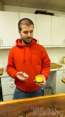 re-packaged bees wax for customers to use on their furniture