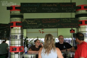 The Cellar Brewing crew chatting with festival folks