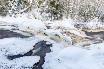 Yellow Dog River Snowshoe - U.P. Winter - 2014 -7