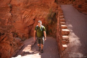 Jeff on Walters Wiggles - Angels Landing