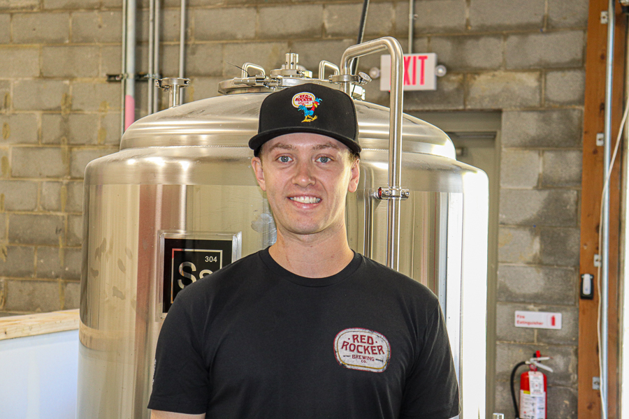 Red Rocker Brewing - head brewer Cameron Schubert - photo courtesy of Red Rocker Brewing Co.