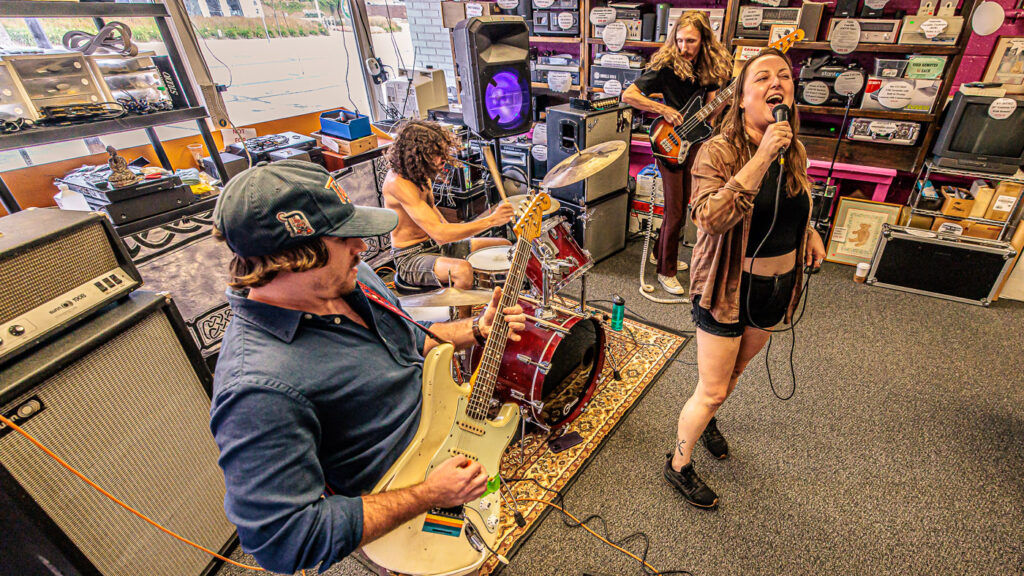 Rocking Out at Flipside Records