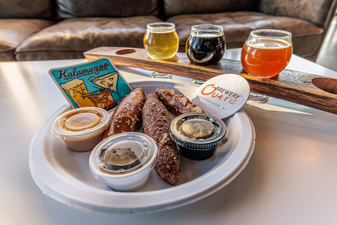 Brewery Outre - Sarkozy Pretzel and beer pairing