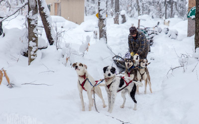 Dog sledding in Michigan’s Upper Peninsula