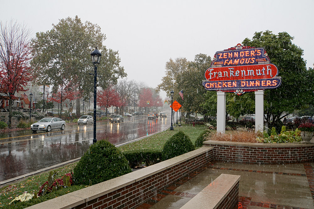 Chicken and Christmas in Frankenmuth, Michigan