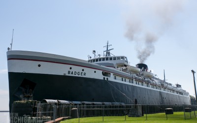 A Badger Crossing on Lake Michigan